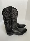 Darios Snakeskin Cowboy Boots Black Mens Leather Western Sz 30 Mex US 11 Exotic