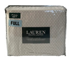 Ralph Lauren Full Size Bed Sheet Set Light Gray Floral Pattern, New in Package