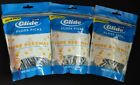 (3) Bags Oral-B Glide Infused With Pure Gentle Beeswax 150 Mint Floss Picks