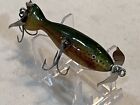 Vintage Old Wood Paw Paw Wounded Trout Fishing Lure Rainbow Trout Color Nice!!
