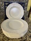Indiana Colony Milk Glass 9 3/4 Dinner Plates Lot Of 7