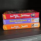 Disney Sing Along Songs VHS Lot (3) You Can Fly, Colors Of The Wind, & Christmas