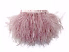 1 yards Ostrich Feather Fringe Trim-dusty pink