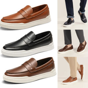 Men's Casual Dress Shoes Classic Lightweight Slip-Resistant Penny Loafers 8-13