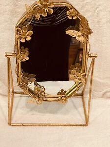 Beautiful Gold Metal Butterfly Mirror