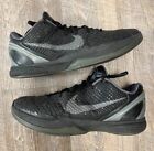 Nike Zoom Kobe 6 VI Blackout Black 2011 Size 12 Sneakers Shoes 429659-013
