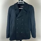 Michael Kors Button Down Black Wool Trench Coat S