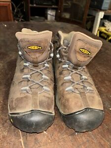 Keen ASTM F2413-11 Men's Brown Leather Steel Toe Work Safety Shoes Size 9.5
