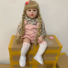 24in Real Reborn Baby Doll Lifelike Vinyl Soft Dolls Toddler Girl Handmade Gift