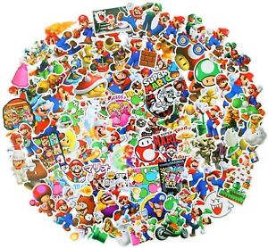 100pcs Super Mario stickers Kids Nursery Removable Wall Decal Art Home Decor