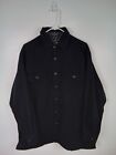 Levi Strauss & Co Men's Black Suede-Feel Jacket Shacket Large Thick Heavy Lined