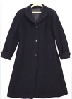 Cinzia Rocca Designer Womens Wool Blend Black Coat US Size 12 Made in Italy