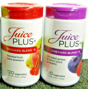 JUICE PLUS+ Combo - 240 Fruit & Berry Capsules: 1 Fruit & 1 Berry Bottle - 9/24!