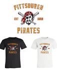 Pittsburgh Pirates Est Distressed logo T-shirt Sizes Youth-Adult 6XL FAST Ship!