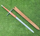 Custom HAND Forged D2 Steel KRIS Blade Sword, Flamberge Sword, W/SHEATH EX-4416
