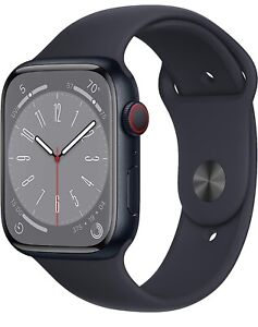 New ListingApple Watch Series 8 45mm Midnight Aluminum Case with Sport Band, S/M (GPS)...