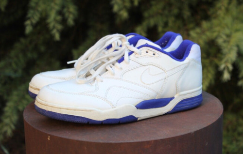 Vintage Nike 1991 Quantum Force II Low 7.5 White Concord 2 Basketball