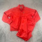 Vintage Fila Tracksuit Windbreaker Jacket & Pants Men 52 2XL Red 80s 90s Italy
