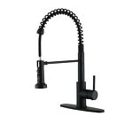 Clihome Spring Kitchen Sink Faucet Swivel Mixer Tap with Pull Down Sprayer