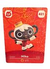 Niko Amiibo Card 421 In Sleeve New ACNH Animal Crossing Monkey Nintendo Series 5