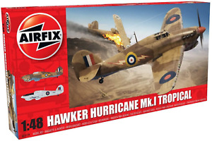 Airfix Hawker Hurricane Mk.I - Tropical 1:48 Scale Plastic Model Plane A05129