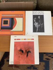 Stan Getz Lot 3 LPs: Jazz Samba, Sweet Rain, Greatest of Stan Getz XLNT Vinyl!