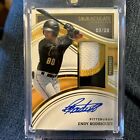 2023 Immaculate Endy Rodriguez Auto Patch Gold /99 Pittsburgh Pirates Autograph