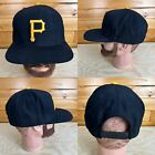 Vintage Pittsburgh Pirates MLB New Era Hat SnapBack Wool Blend Black Yellow READ