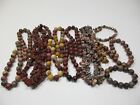 Bulk Lot - Gemstone Beads / Jasper - Leopard, Red, Sesame, Mookaite