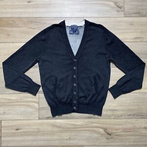 Woolrich Mens Button Front Long Sleeve Cashmere Blend Cardigan Sweater XL Gray