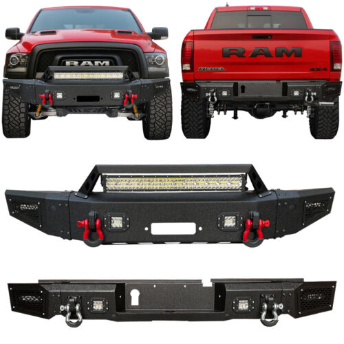 Front and Rear Bumper Fits 2015-2018 RAM 1500 Rebel
