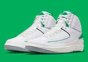 Nike Air Jordan 2 Retro Lucky Green White DR8884-103 Men's Shoes NEW