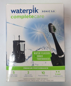 Waterpik Sonic 5.0 COMPLETECARE Water Flosser + Toothbrush WP-862W Black NEW