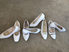 White Low Heel Shoes Size 9 Mushrooms, Spirit, Deliso, Ros Hommerson