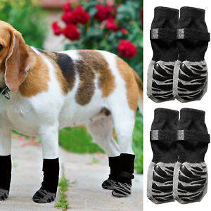 Anti Slip Dog Socks Paw Protector Grip Claw Dog Adjustable Booties Breathable