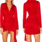 NWT Revolve superdown Sophie Draped Mini Dress in Red SIZE Small