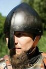 Medieval Viking Norman Nasal Helmet Dark Finish Larp Cosplay Steel Helmet Armor