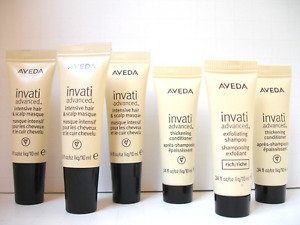 Aveda INVATI Shampoo + Conditioner + Mask For Hair Loss & Thinning  LOT of 6