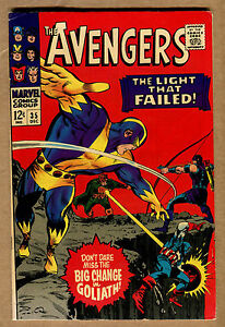 Avengers #35 - The Light That Failed! - 1966 (Grade 7.5) WH