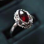 Red Garnet Gemstone 925 Sterling Silver Handmade Ring Jewelry in All Size