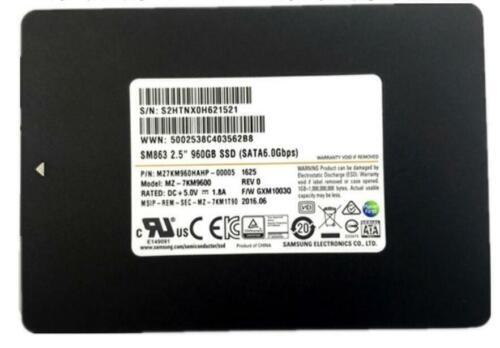 Samsung 960GB SM863 SSD Solid State Drive MZ-7KM960N MZ7KM960HAHP-00005 Genuine