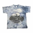 Vintage The Mountain T Shirt Mens Medium Sea Otters 1999 Anthony Casay Tie Dye