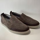 COLLECTION BY CLARKS SHOES MENS SIZE 12 LOAFERS BROWN SUEDE SOFT COMFORT