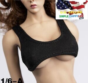 1/6 Female Fitness Underwear black top bra for phicen hot toys 12