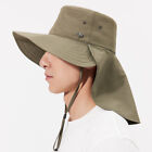 Unisex Bucket Hat with Neck Flap Anti-UV UPF 50+ Fishermen Cap Sun Fishing Hat