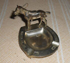 Vintage Horse Horseshoe Metal Tray Figurine Occupied Japan Plated Equine