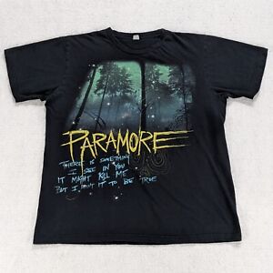 RARE Paramore Decode Song Lyrics Graphic T-Shirt  Men's Large Twilight Hot Topic