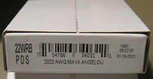 2022 P D S Maya Angelou American Women 3 Quarter Roll Set 22WRB Sealed Unopened
