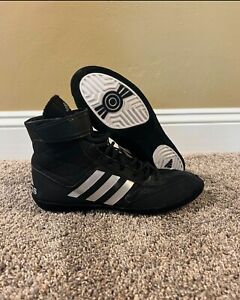 Adidas Combat Speed 5 Black/Silver Mens Size 10 Wrestling Shoes - Rulon EXEO P2