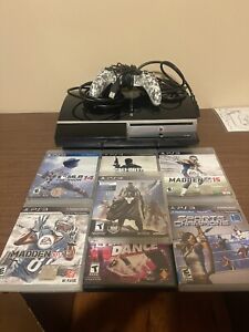 Sony Playstation 3 Lot CECHL01 Console W/ Controller Tested 80GB PS3 Fat W/ Game